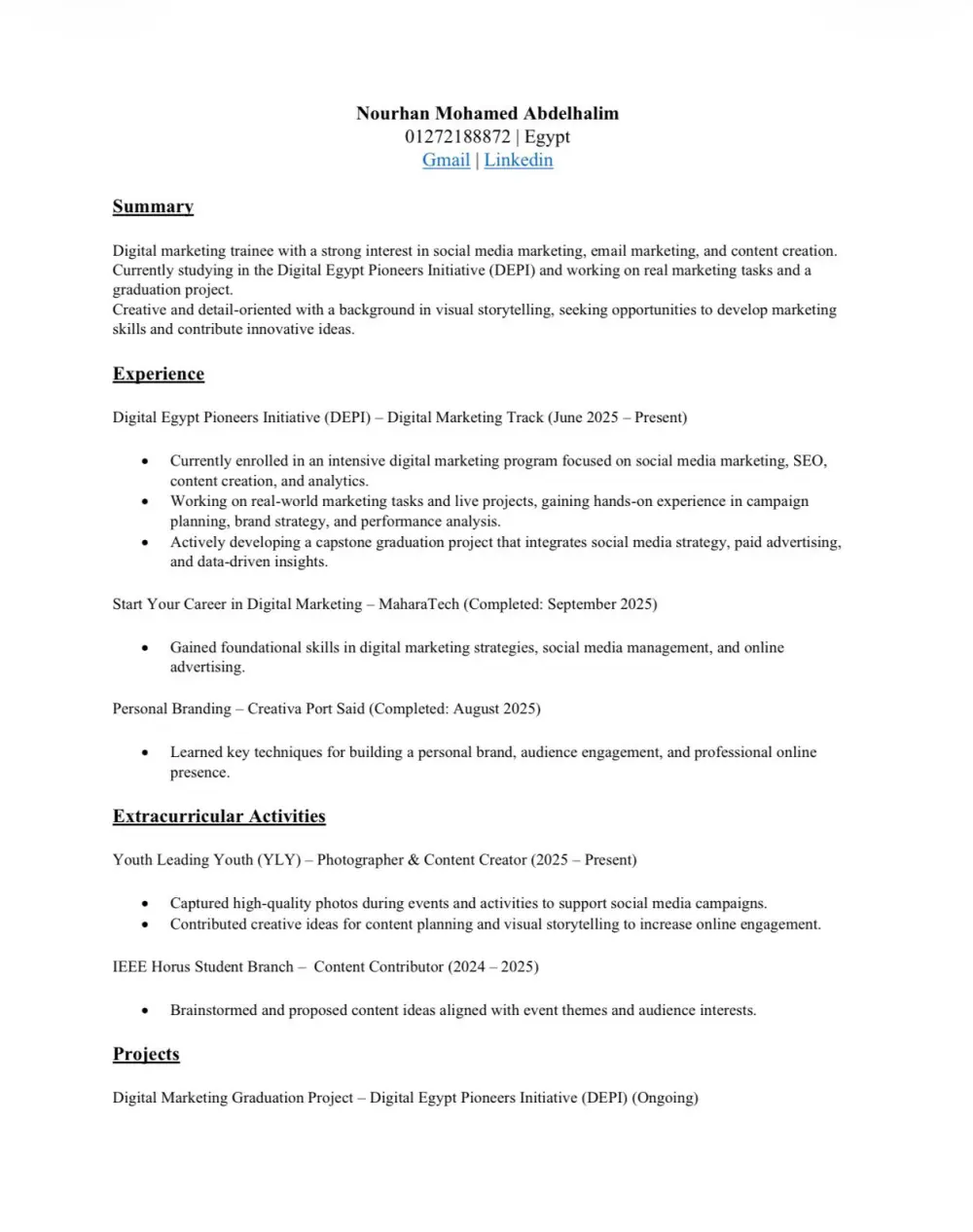 سأقوم بكتابة سيرة ذاتية احترافية تُبرز مهاراتك وإنجازاتك بطريقة منظمة وجذابة، تساعدك على التميز أمام أصحاب العمل وزيادة فرص قبولك في المقابلات