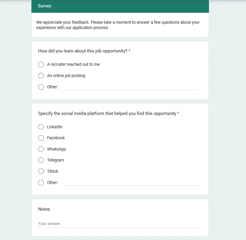 تصميم نماذج جوجل فورم - Google Form