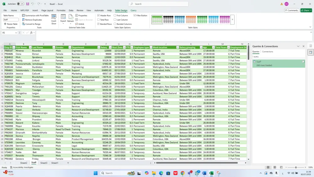 إنشاء وتنسيق ملفات Excel لبيانات الشركات بشكل احترافي.