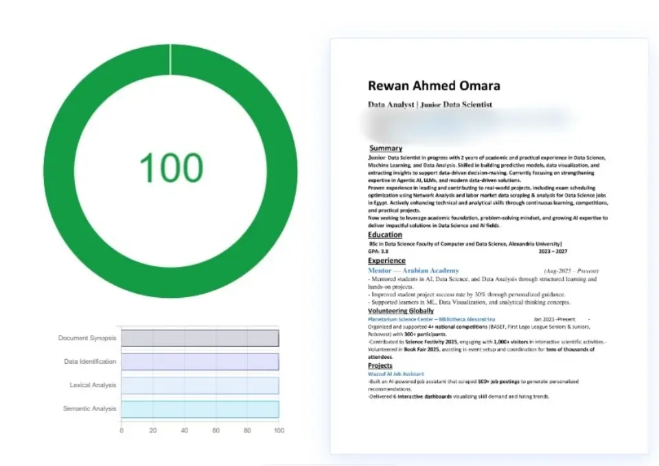 تصميم سيرة ذاتية بنظام ATS باحترافية