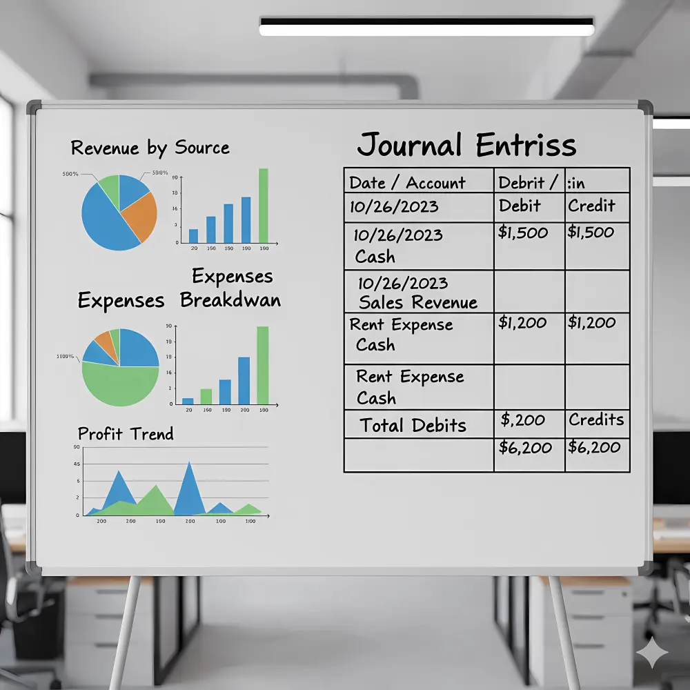 إدخال بيانات القيود المحاسبية