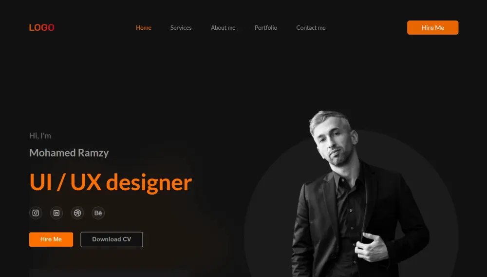 تصميم بورتفوليو احترافي يعرض مهاراتك وأعمالك السابقة