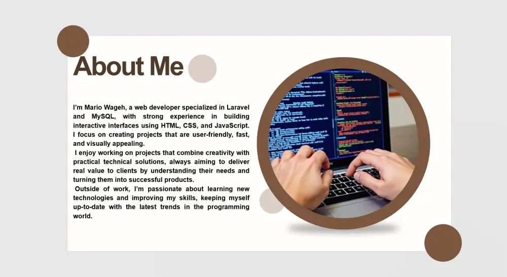 تصميم بورتفوليو احترافي على PowerPoint