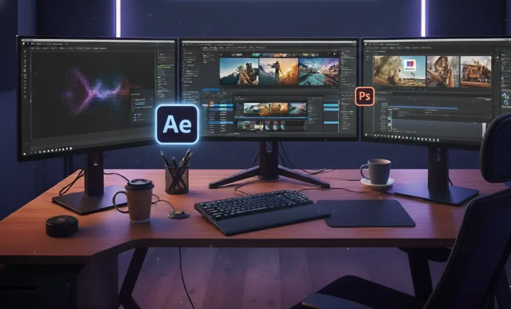 عمل مونتاج احترافي لاي فيديو