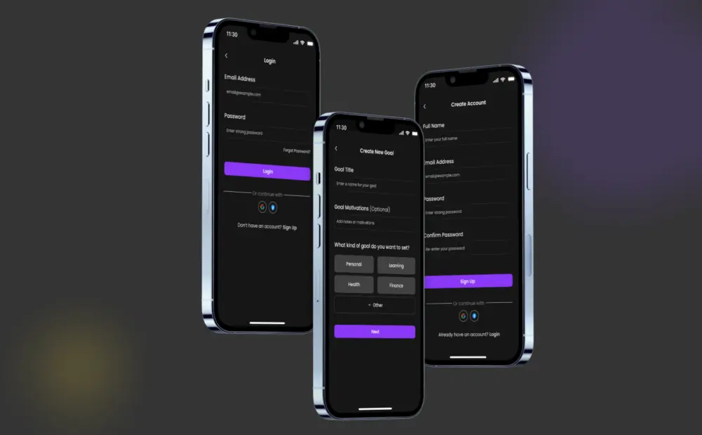 سأصمم لك واجهات تطبيق موبايل احترافية على Figma بتجربة مستخدم سلسة وجذابة