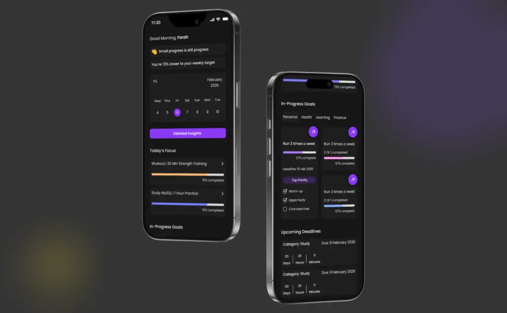 سأصمم لك واجهات تطبيق موبايل احترافية على Figma بتجربة مستخدم سلسة وجذابة