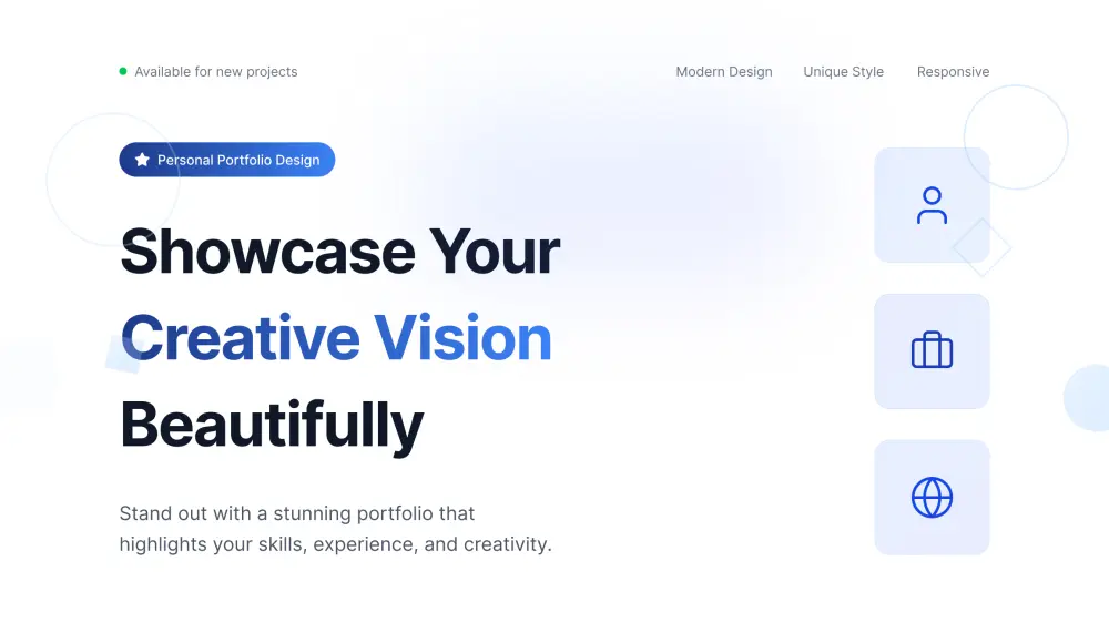 تصميم Portfolio شخصي احترافي يبرز مهاراتك ويجذب العملاء