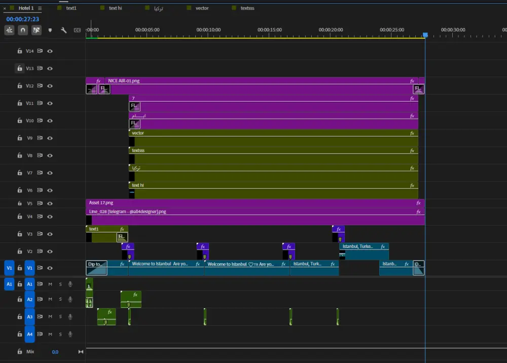 تحرير فيديوهات احترافيه وتصميم مؤثرات بصرية