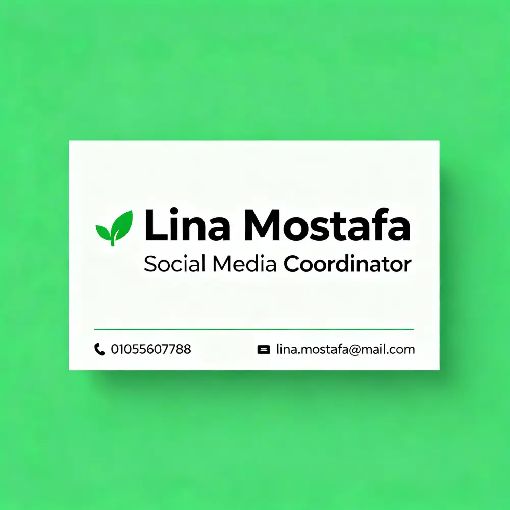 تصميم بيزنيس كارد بطريقه احترافيه