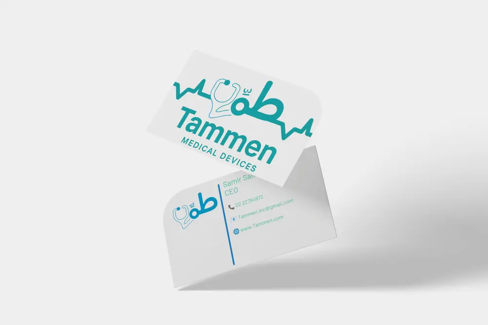 تصميم بيزنيس كارد بطريقه احترافيه