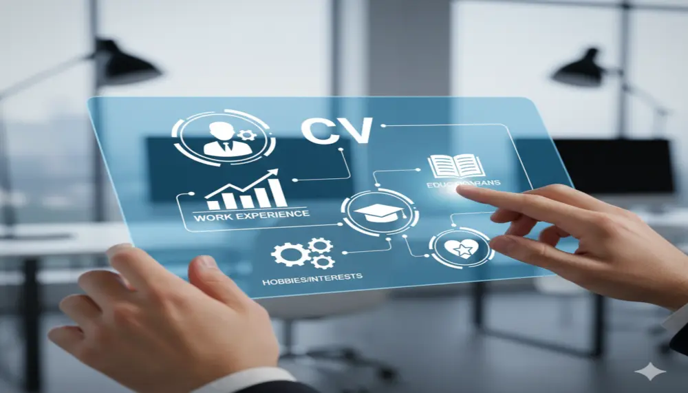 إنشاء وتصميم سيرة ذاتية واحدة (CV) احترافية.