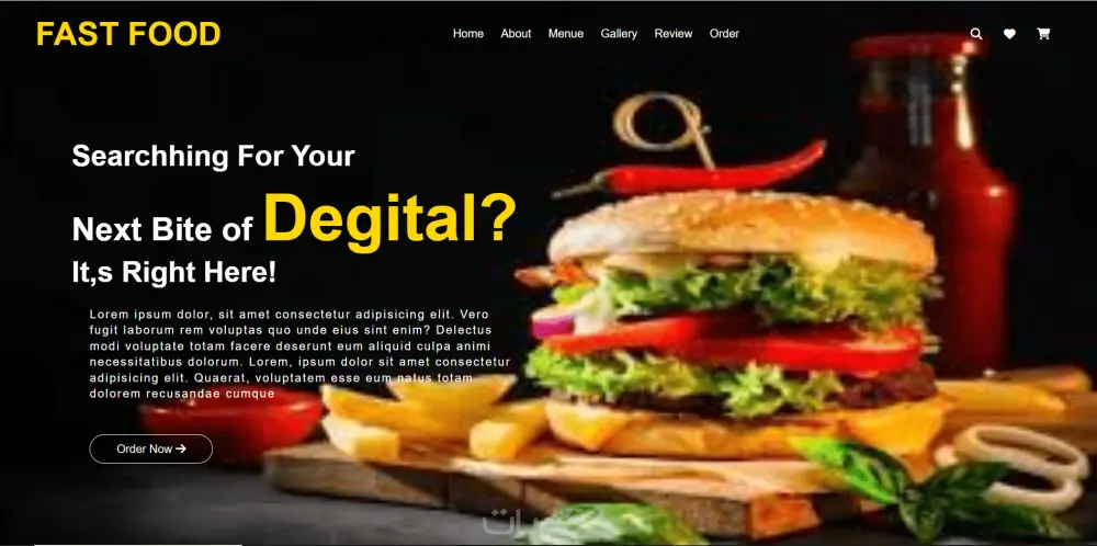 تصميم صفحة هبوط عصرية ومتجاوبة باستخدام HTML وCSS وJavaScri