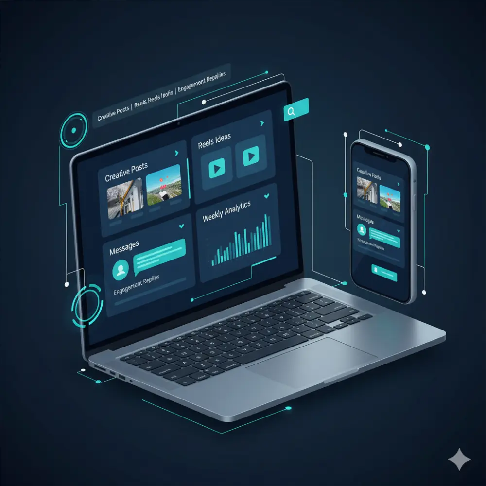 إدارة وكتابة محتوى احترافي لحسابات السوشيال ميديا (Content + Management)