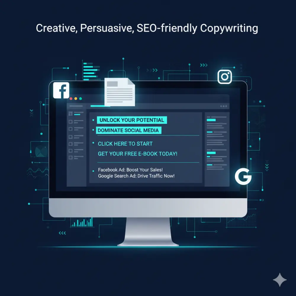 كتابة محتوى تسويقي ونسخ إعلانية احترافية