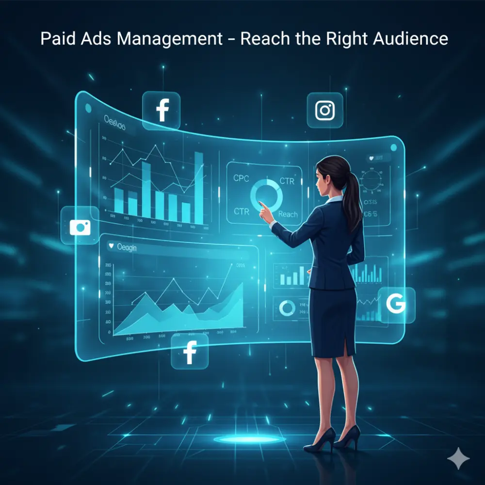 إدارة وإعداد حملة إعلانية ممولة باحتراف