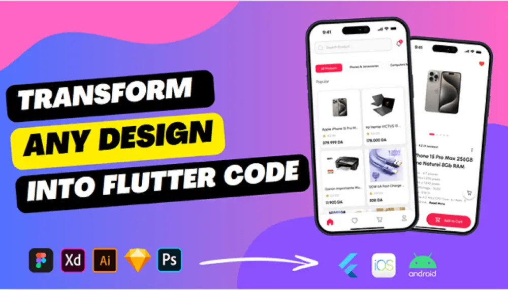 تحويل Design UI/UX إلى كود في Flutter