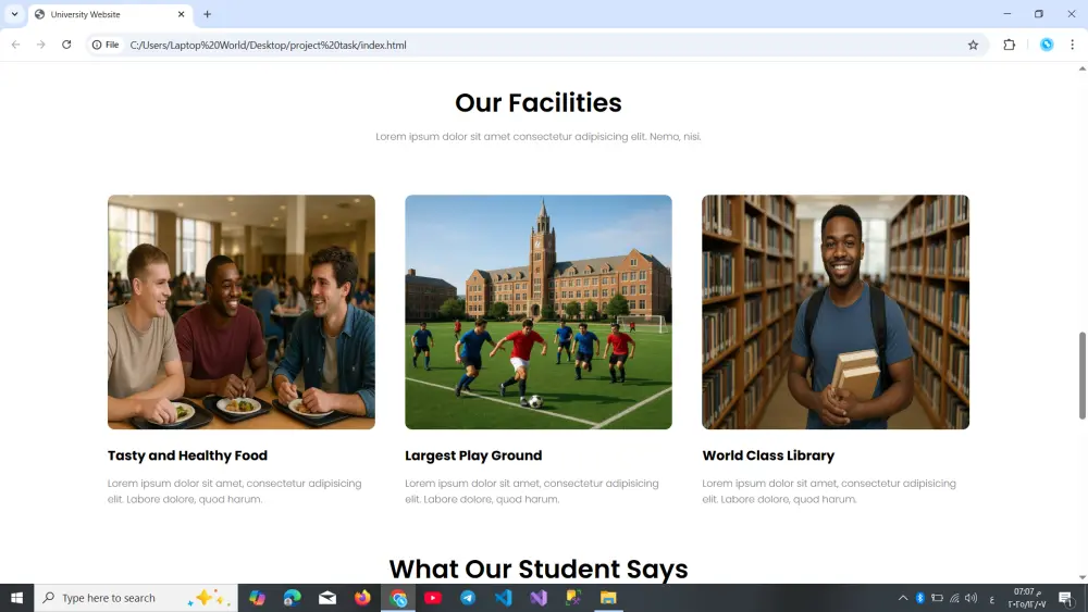 عمل وبرمجة مواقع