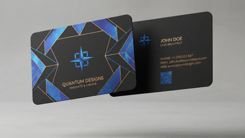 تصميم وجه واحد لبطاقة العمل بأسلوب عصري ومميز