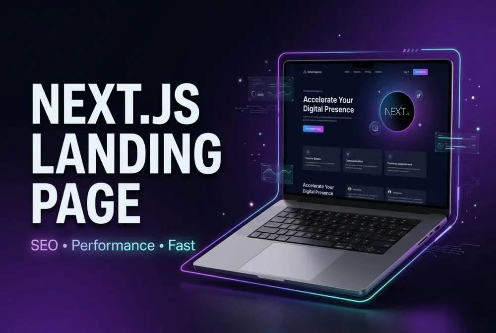 تصميم Landing Page احترافية باستخدام Next.js مع تحسين السرعة وSEO