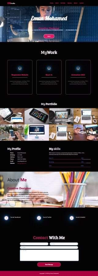 سوف اقوم بتصميم وبرمجه مواقع الوب