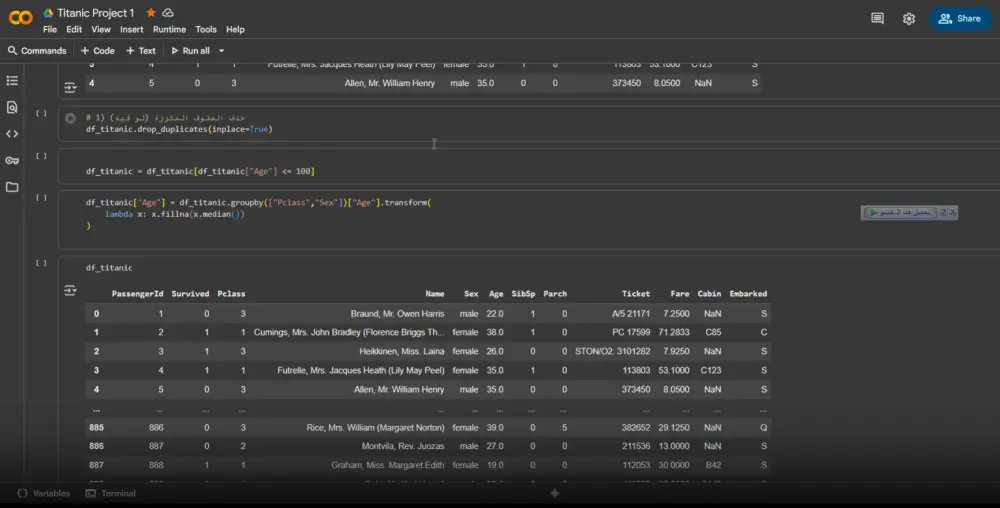 تحليل البيانات وتنظيفها SQL, Python