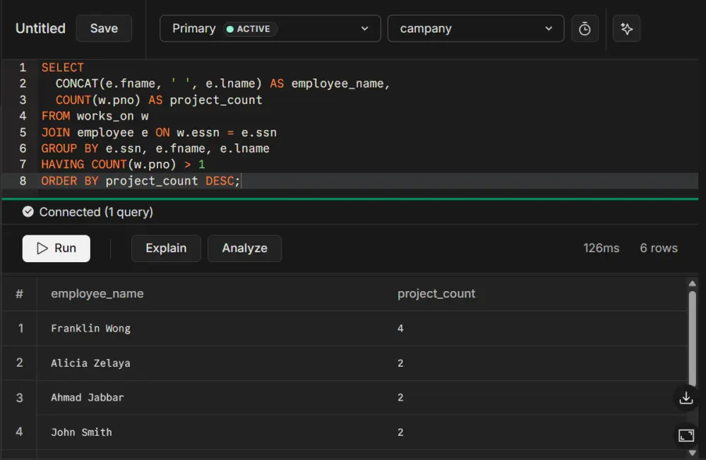 تحليل البيانات وتنظيفها SQL, Python