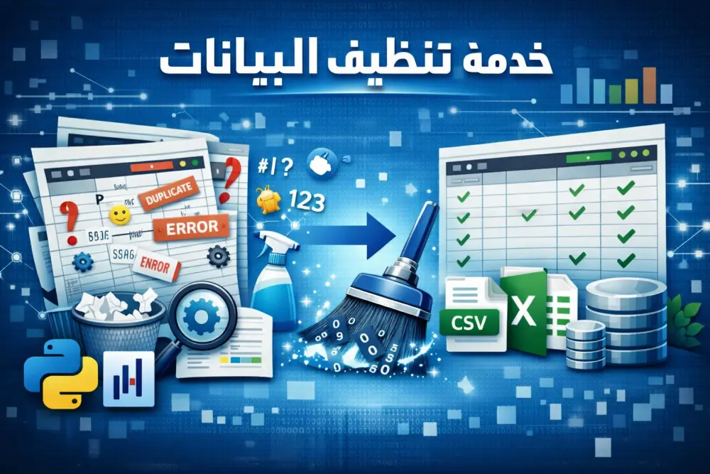 تنظيف وتنظيم البيانات باحترافية