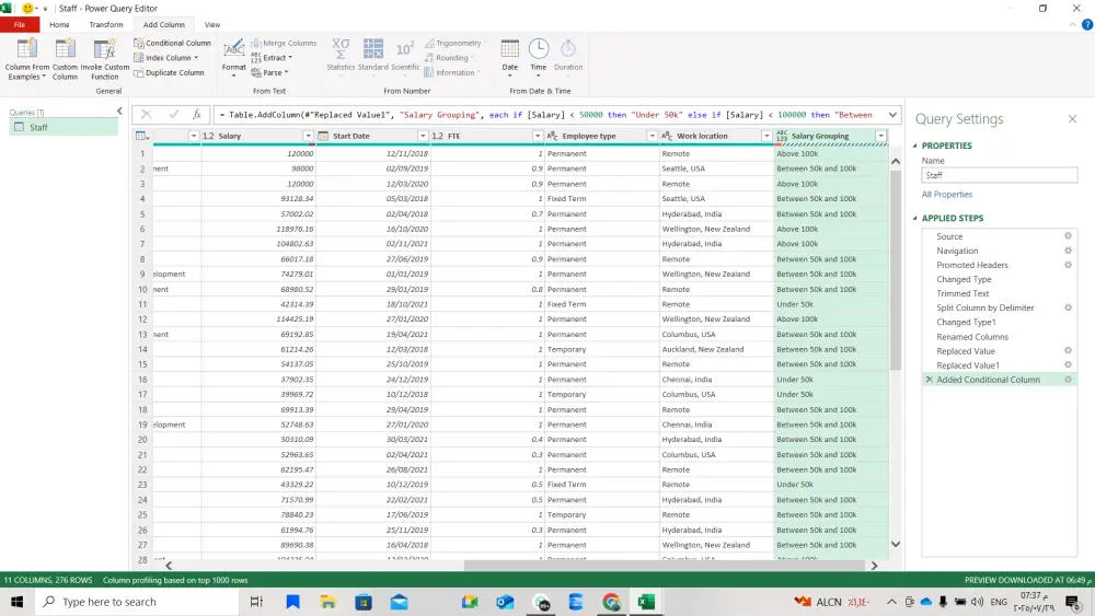 تنظيف وتجهيز ملفات Excel Data cleaning