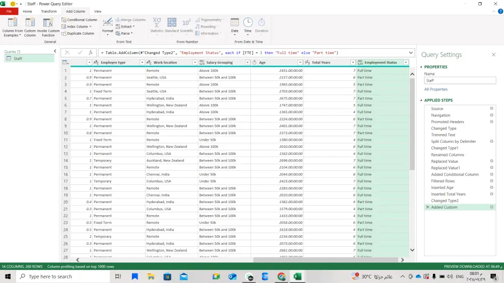 تحليل البيانات وتنظيفها وإنشاء داشبورد احترافي باستخدام PowerBi