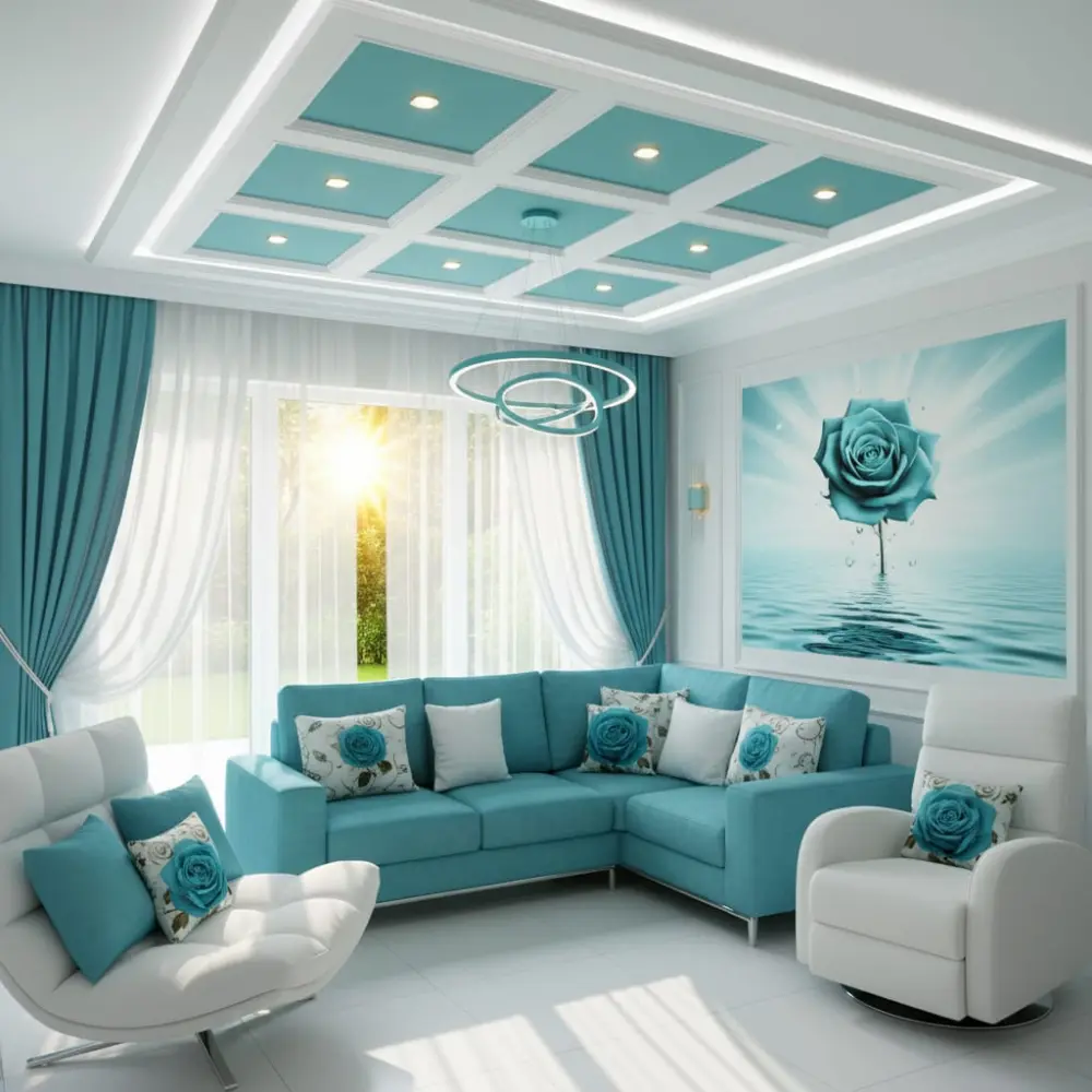 تصميم ديكور داخلي واقعي AI بمساحات وأحدث صيحات عصرية دقيقة ومفصلة