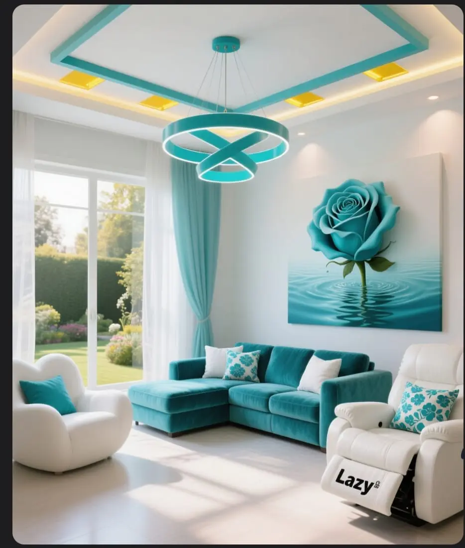 تصميم ديكور داخلي واقعي AI بمساحات وأحدث صيحات عصرية دقيقة ومفصلة