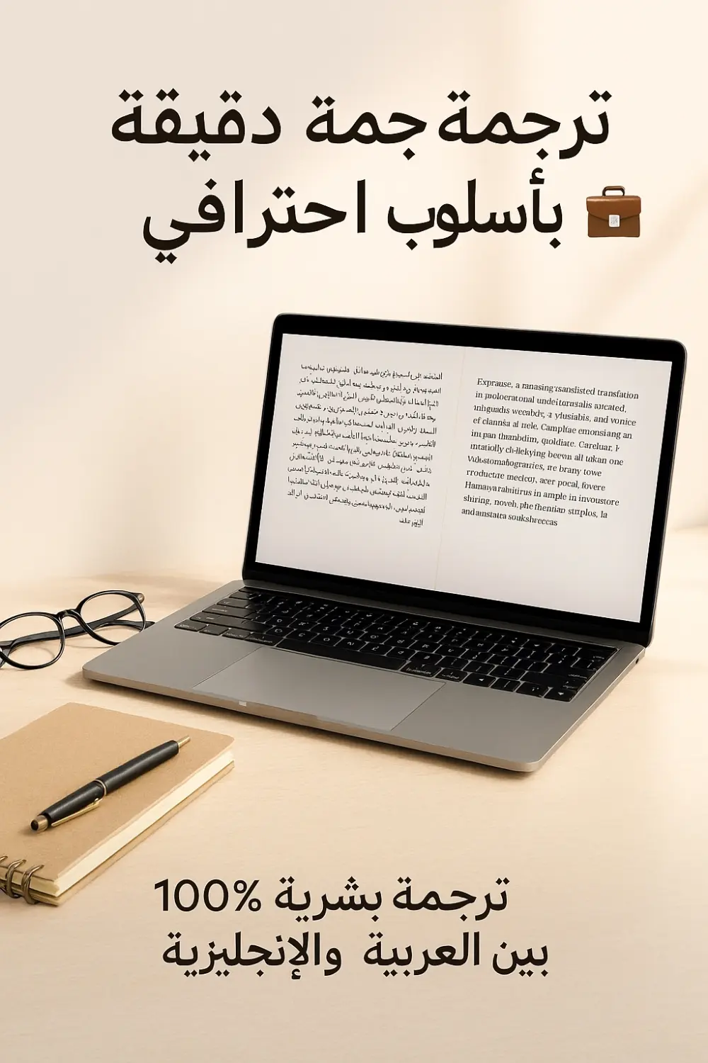سأقدّم ترجمة بشرية احترافية بدقّة وإتقان بين العربية والإنجليزية (في الاتجاهين)، بدون أي اعتماد على الترجمة الآلية. كل 500 كلمة مقابل 5 دولار فقط ✨