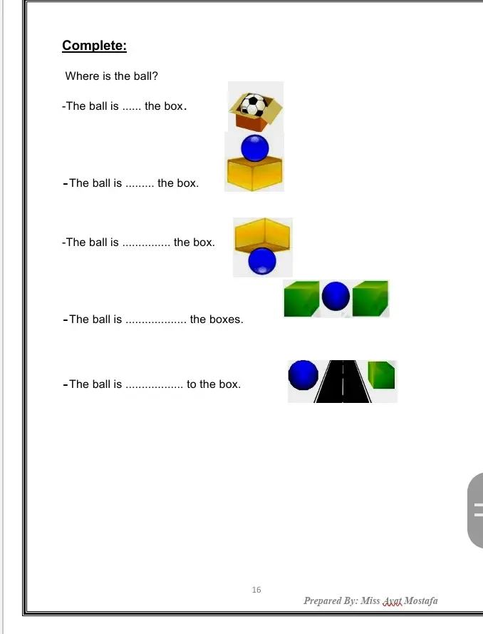 كتابة ملزمة خاصة بالمادة العلمية للغة الإنجليزية