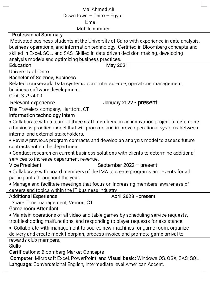 عمل resume