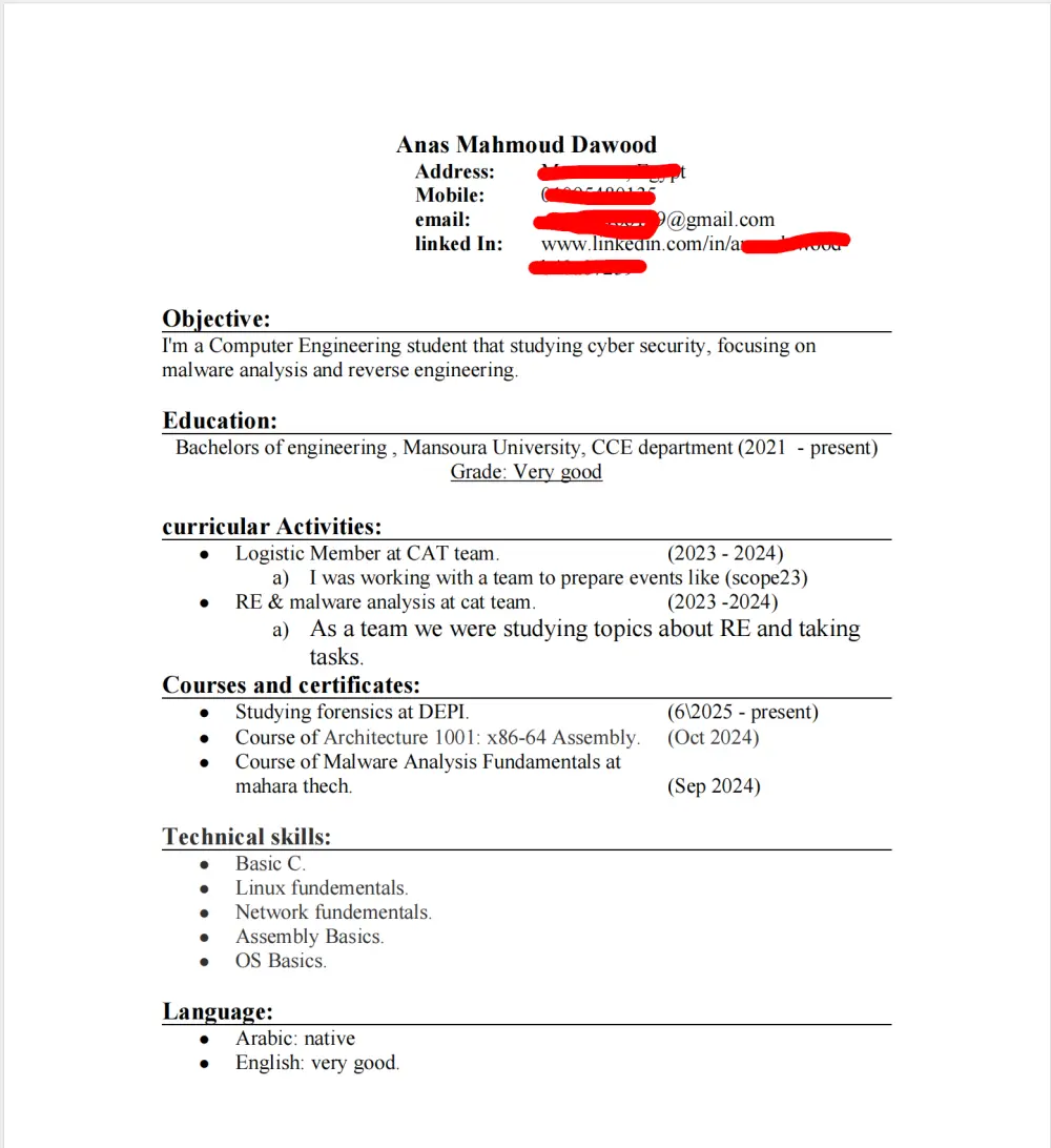 كتابة سيرة ذاتية