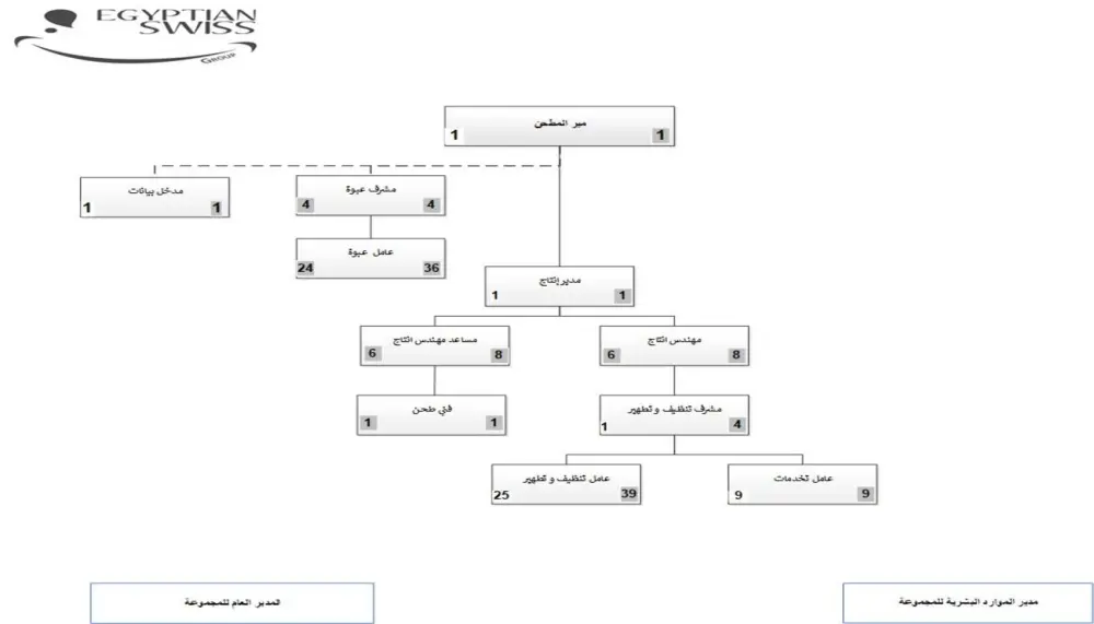 تصميم هيكل تنظيمي و اداري