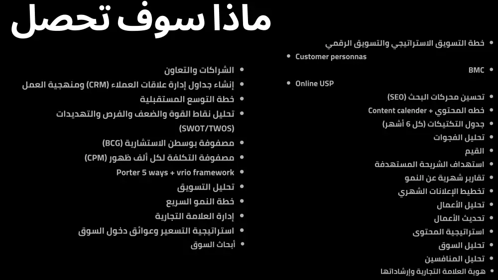 خطه تسويقيه استراتيجيه كامله