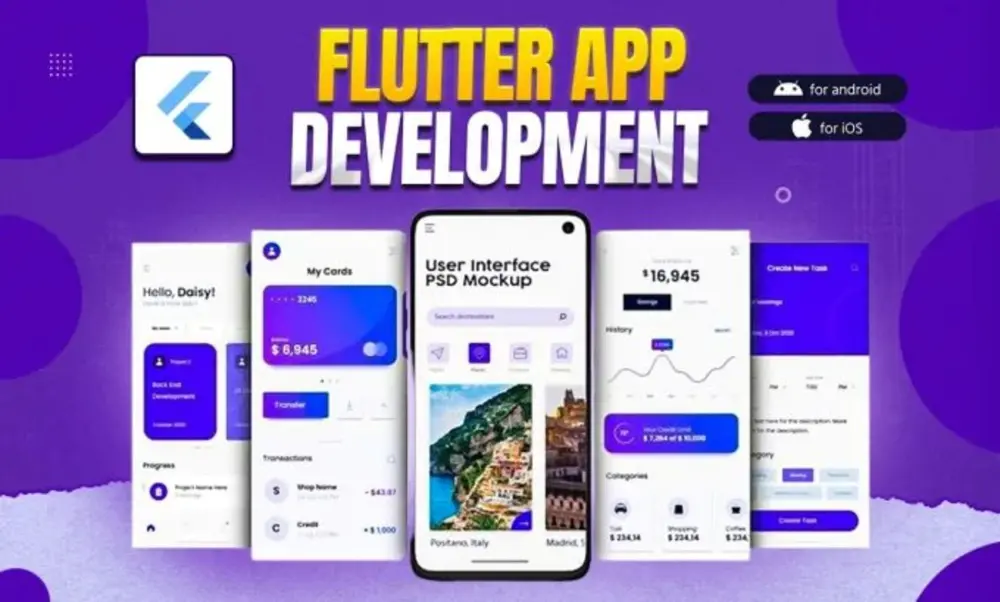 تطوير تطبيق Flutter من 3 واجهات مع API و Clean Architecture