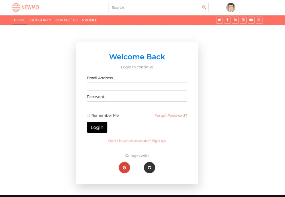 خدمه تسجيل الدخول Authentication