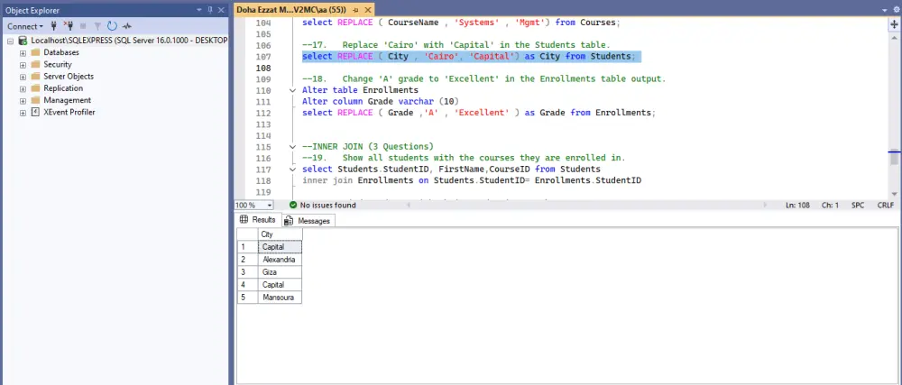 كتابة وتصميم استعلامات SQL متقدمة