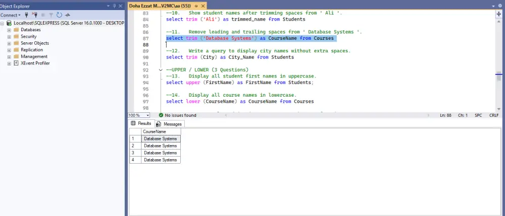 كتابة وتصميم استعلامات SQL متقدمة