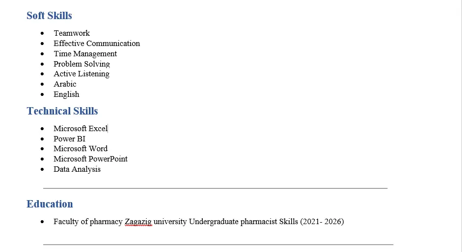 تصميم سيرة ذاتية احترافية تبرز مهاراتك وتجذب أصحاب العمل
