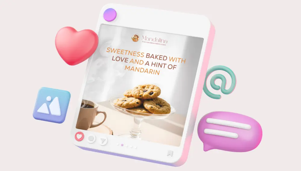 تصميم إعلان احترافي للمنتجات الغذائية (كوكيز/مخبوزات) - جودة سوشيال ميديا