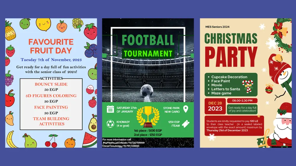 تصميم fliers و posters