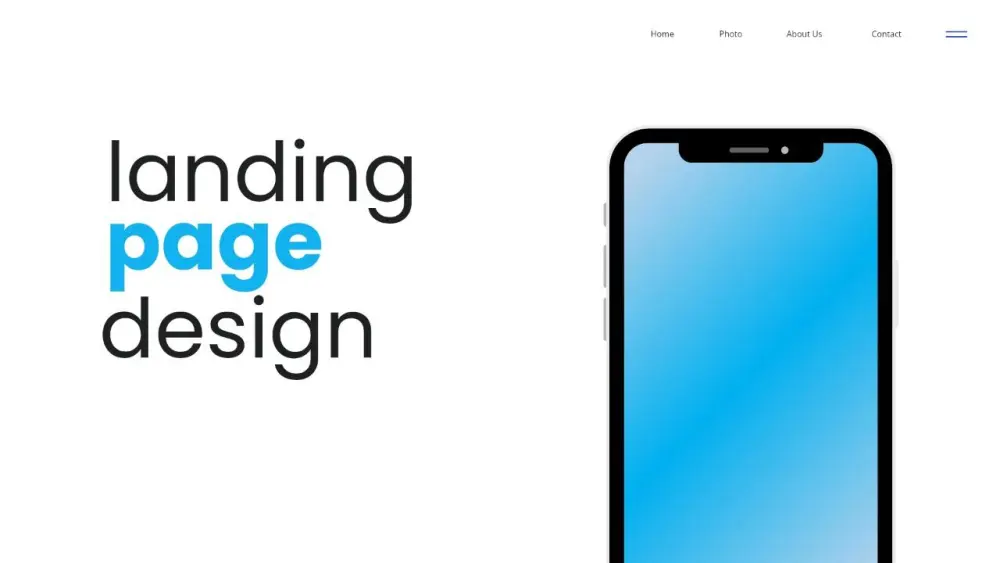 تصميم صفحة واجهة (Landing Page) بشكل احترافي وبسيط