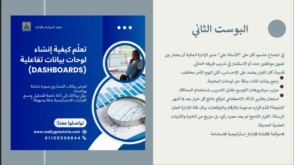 مشروع عمل بوستات تعليمية للتوعية