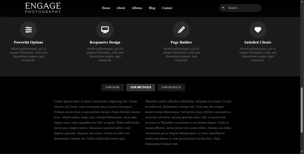 سأقوم بتصميم وتطوير صفحة ويب عصرية ومتجاوبة باستخدام HTML وCSS وJavaScript