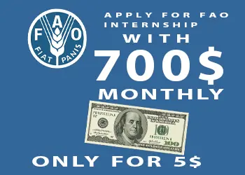 تقديم احترافي لطلبك في تدريب منظمة الفاو FAO براتب 700 دولار شهريا