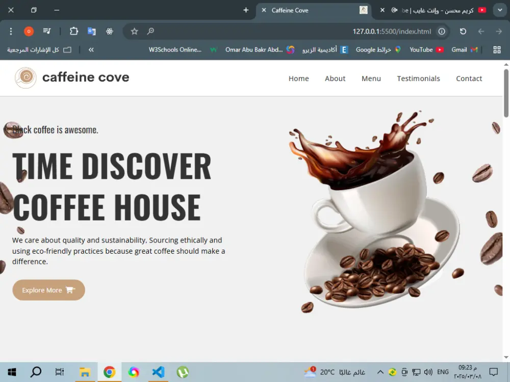 تصميم مواقع ويب و Landing Page