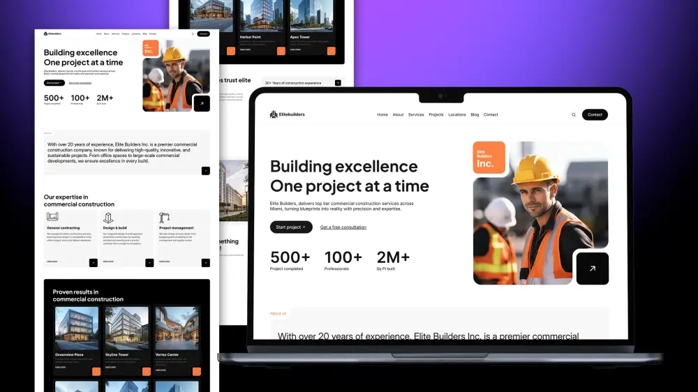 حوّل تصميمك Figma - XD - PSD إلى موقع متجاوب وعالي الجودة